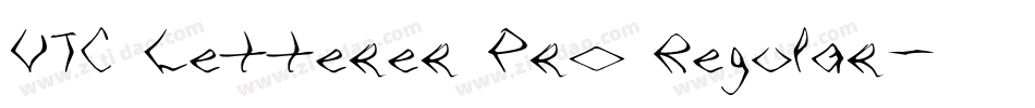 VTC Letterer Pro Regular字体转换